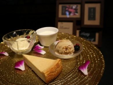 好評です！メッセージデザートプレートのサプライズ！