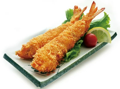 ぷりぷり食感に魅了される『天然特大えびふらい』