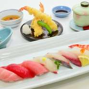 生本まぐろと鮮寿司御膳