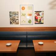 半個室のテーブルもございます。