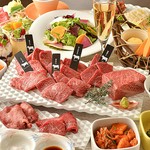 赤身、霜降りを存分に味わっていただける贅沢コースです。