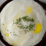 じゃがいもを丁寧に裏ごしして生クリームと ピンク岩塩で仕上げました。