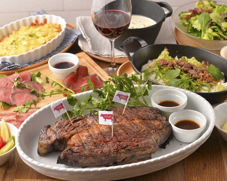 ◆ grilled 캐주얼 코스 6050엔＜부가세 포함＞ ◆