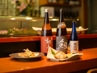 石川県の海の幸と合わせて楽しみたい、石川の地酒が充実