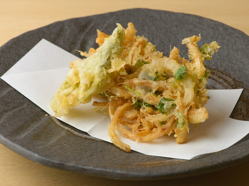 サクサク衣に包まれた『白海老のかき揚げ』
