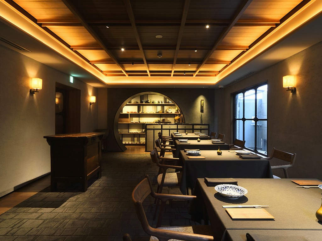 店内に溢れる、和と漢の調和