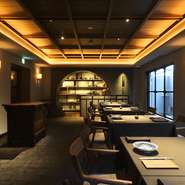 店内に溢れる、和と漢の調和