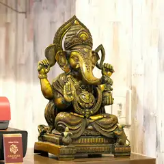 インドの神様「ガネーシャ」の置物