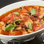 白身魚のポワレ　トマトの地中海ソース