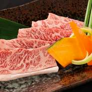 大東園自慢の飛騨牛カルビ。ぜひ一度。