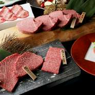 記念日のディナーにふさわしい、お店自慢のコースメニュー