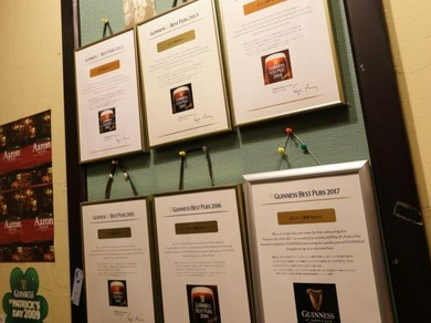 2012年から「GUINESS BEST PUBS」に毎年認定される本物の味