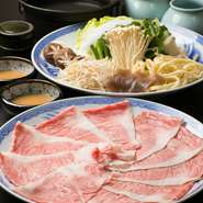 鮮魚の他、お肉にも注目。A5ランク使用、豊潤な味わいの広島牛