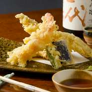 季節の天ぷら盛り合わせ