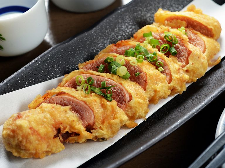 辛味が美味しさの決め手『辛子明太子天ぷら』