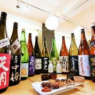蔵元がある会津まで出向き仕入れた、地元限定の日本酒あり