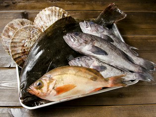 八戸の鮮魚店と提携し、「釣り物」をメインに使用				