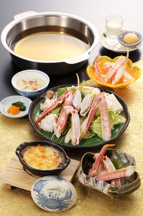 <Crab Sukiyaki Course> Namioto