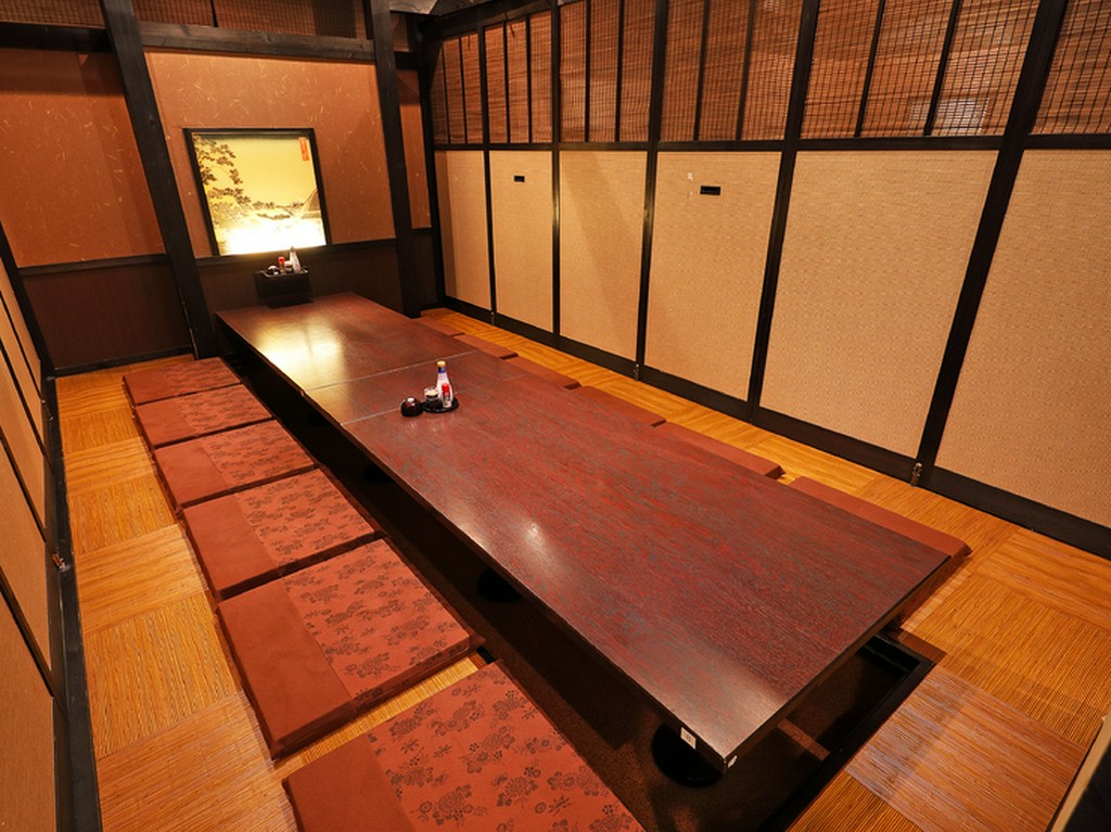 さまざまな種類の個室があるので、大切な人をもてなすのに最適