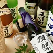 秀逸な料理と格別なマッチングが期待できるお酒