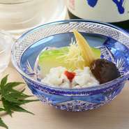 冬瓜と鱧の炊き合わせ