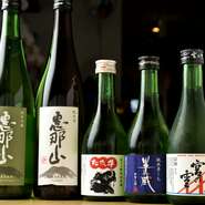 本格和食とともに楽しむ、選りすぐりの日本酒