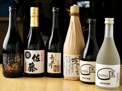 料理に合わせて味わいたい、希少銘柄やオリジナル焼酎
