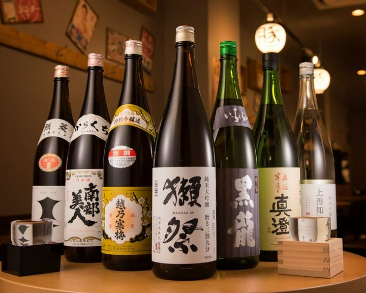 辛口を中心に、各種の日本酒を品揃え