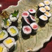 鉄火、カッパ、お新香、ヤマゴボウ、納豆、梅しそなどです

グランドメニューから。