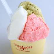 常時6種類のジェラートを御用意しております
1種類　￥500～