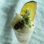 季節ごとの野菜をつかった『野菜のパフェ』