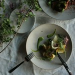 ・アミューズ
・野菜のパフェ
・季節の前菜（魚）
・メイン料理（肉）
・アヴァンデセール
・季節のデザート
・小菓子
・食後のお飲物  
