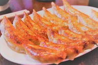 プリプリの海老と餃子がベストマッチ！海の香りがお口いっぱいに広がります！