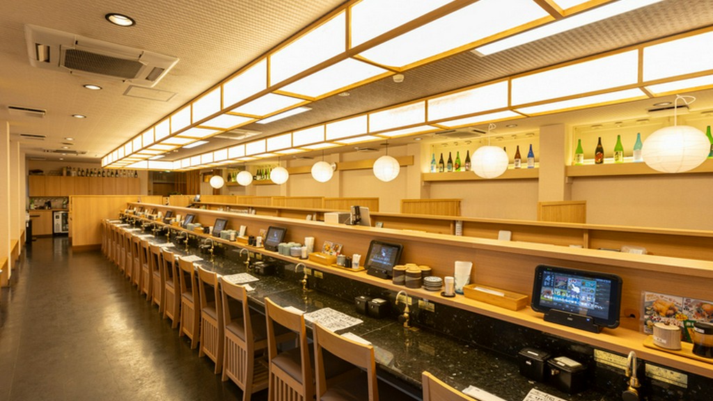 日替りで入荷する旬の寿司を、職人が目の前で提供するカウンター