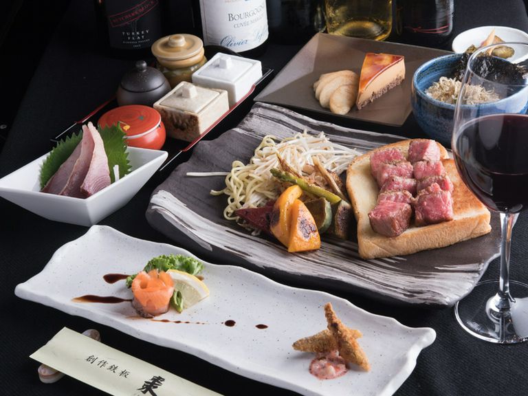 旬の野菜とA5ランクのステーキが楽しめるとっておきのコース、大満足の『茜』