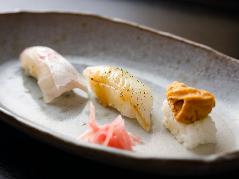 地の物を中心とした極上の『にぎり』 一例