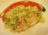 米油で白ネギソースを作りました。クセがなくサラッとします。