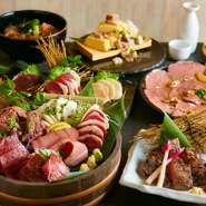 創作肉和食の数々！当店限定メニューも！