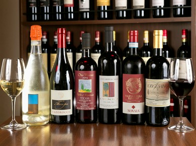 自然派ワインを中心にソムリエが納得するワインをご用意