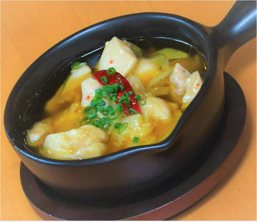 房総ハーブ鶏と葱のアヒージョ