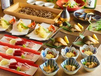 季節を味わえる充実メニューの旬の味覚ご堪能コース。※期間限定価格となっております