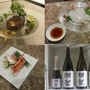 厳選された新鮮食材を様々なバリエーションに仕上げ絶品料理をご準備。
絶品料理にピッタリの厳選されたお酒も豊富な種類を取り揃えております。
ワンランク上の上質なお時間をお楽しみください！