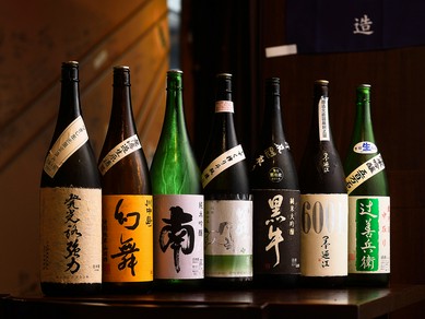 つくり手の思いや人柄を加味して厳選した日本酒メニュー