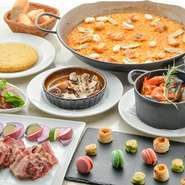 大人気パエリアや本格スペイン料理が賑やかに楽しめる歓送迎会におすすめのコースです！飲み放題も50種以上、スパークリングワインもたっぷり飲み放題です！