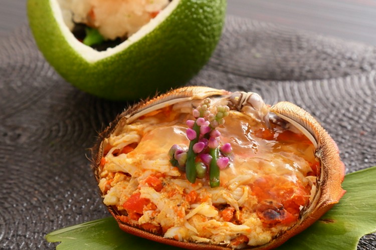 B297h 瓢形盃　佐々木二六作　二六焼　天神蟹　伊予　愛媛　酒器 B297h 瓢形盃 佐々木二六作 二六焼 天神蟹 伊予 愛媛 酒器 B297h 瓢形