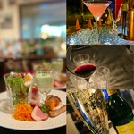 フレンチオードブル&乾杯1ドリンクがついた、人気セットです。まずは乾杯して今日の大人時間スタートです。