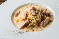 ほっこり優しいお味のクリームパスタ。