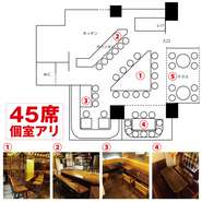 お店の見取図
