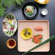 総料理長がお客様の目的に合わせてお創りする懐石です　予約時にご相談ください　ご接待・慶事・大切な方など幅広い目的で。