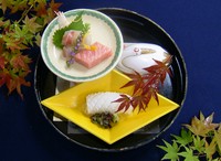 総料理長がお客様に合わせた献立をお作りするおまかせ懐石　上質な食材をお愉しみください　アレルギー食材なども対応いたします　